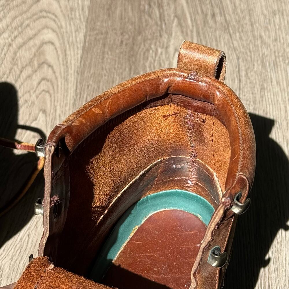 VTG Polo Country Ralph Lauren Women’s 6.5B Leather Moc Toe Ranger Hiking Boots - Picture 13 of 16